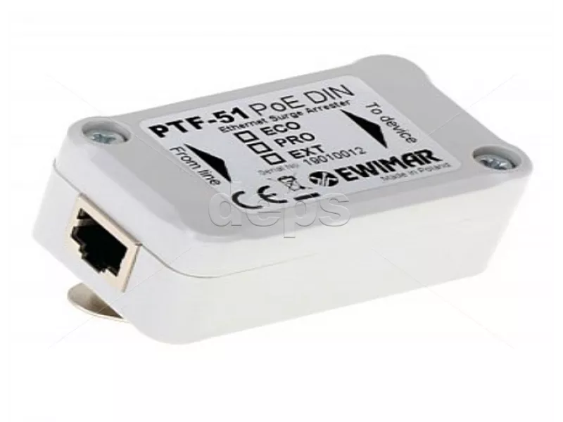 1 кан. FE грозозахист Ewimar PTF-51-PRO/PoE/DIN