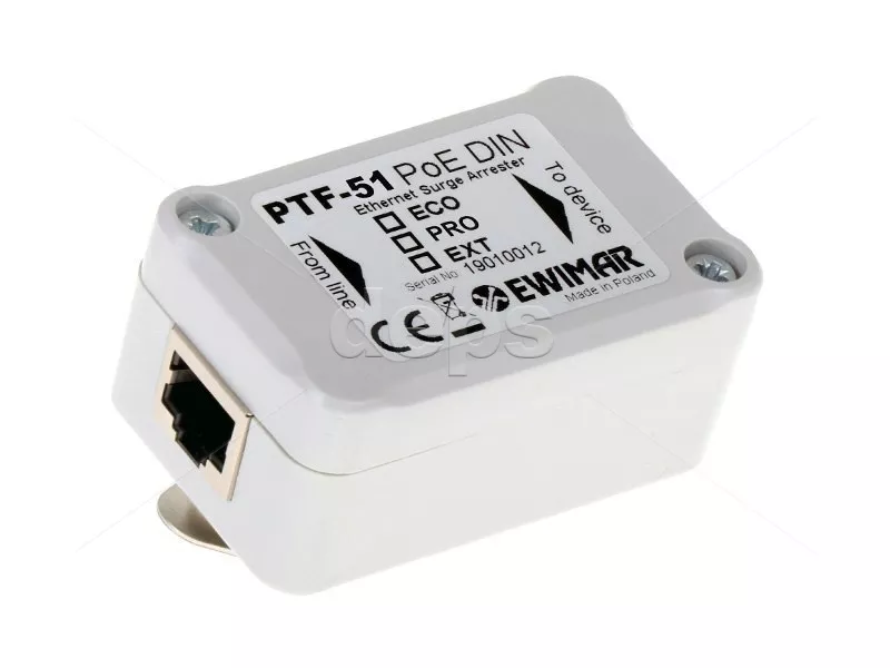 1 кан. FE грозозащита Ewimar PTF-51-ECO/PoE/DIN