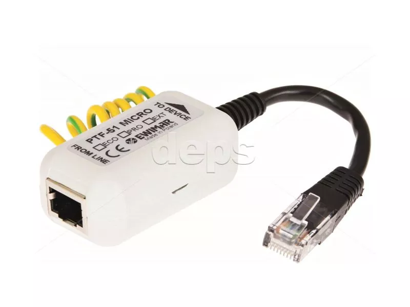 1 кан. FE грозозащита Ewimar PTF-51-PRO/PoE/Micro v2