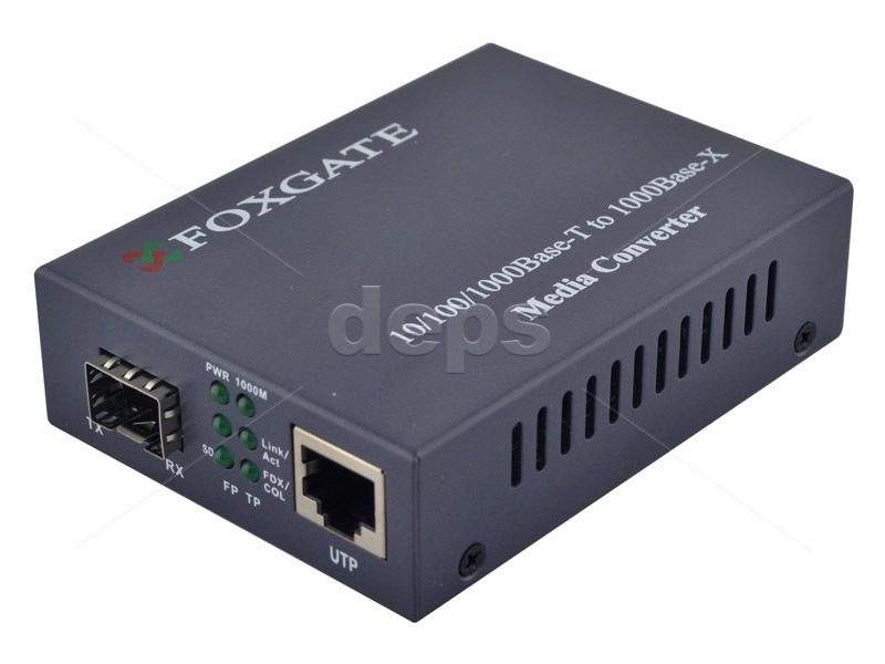 1000Base-TX SFP медіаконвертор із зовнішнім БЖ