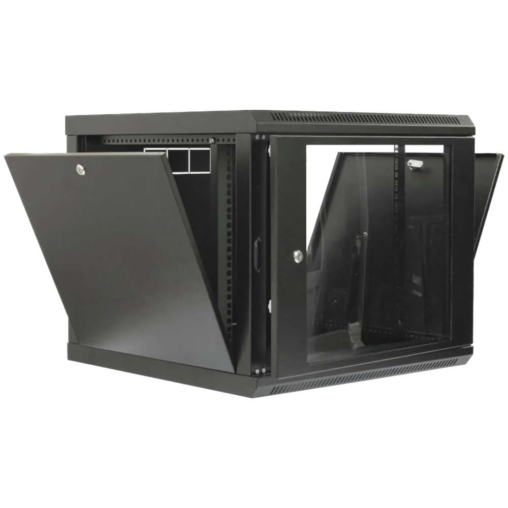 19" 9U 600x600x507мм акриловое стекло черное