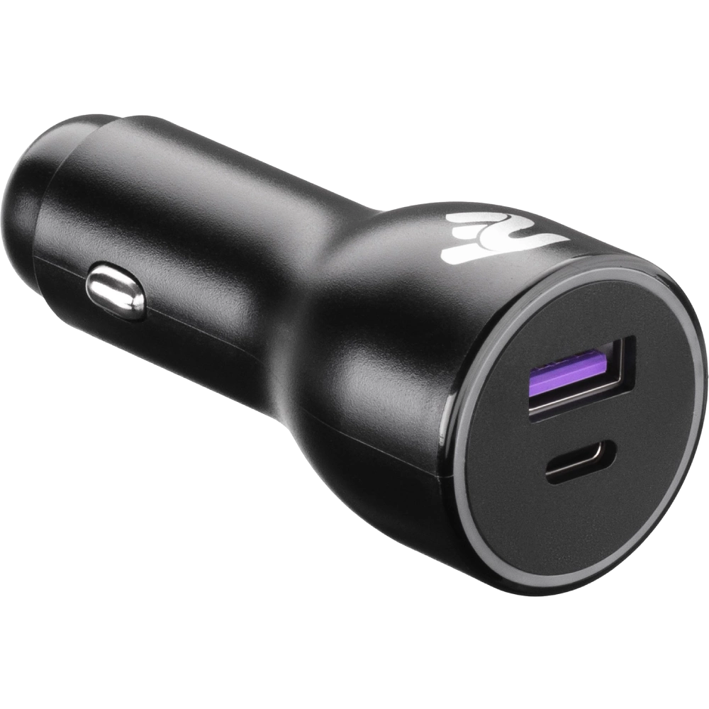 2E Dual USB Car Charger 38W USB-C Black (2E-ACR18PDQC-B)