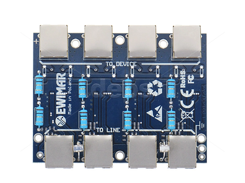 4-кан. FE грозозащита Ewimar PTF-4-PRO/PoE