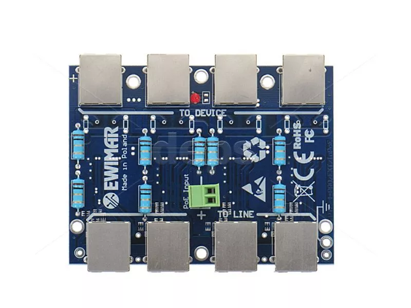 4-х канальное устройство грозозащиты Ewimar PTF-4-ECO/InPOE