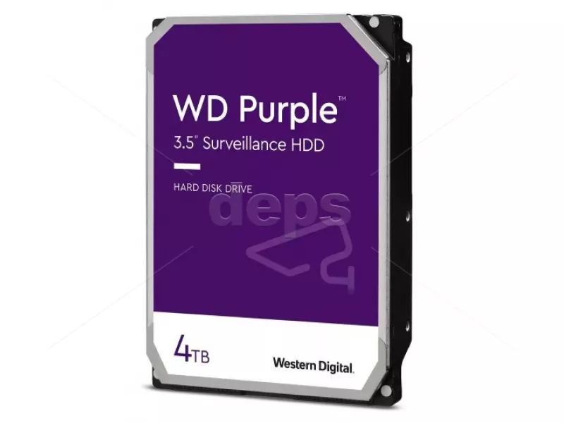4TB жесткий диск Western Digital cерии Purple  для видеонаблюдения (3.5" SATA III)
