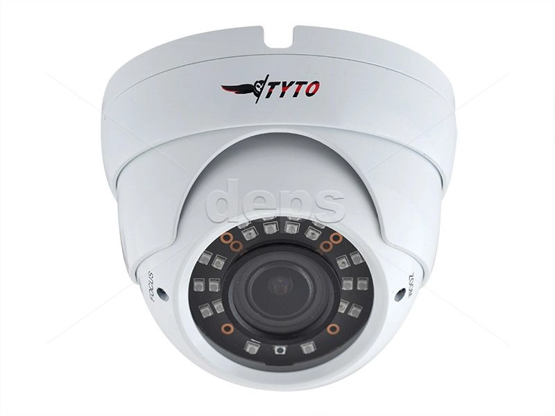 5МП купольная AHD/TVI/CVI/CVBS-видеокамера Tyto HDC 5D2812-EV-30 (2.8-12mm F 2.0 | 4-в-1 | 24 x SMD LED | DIP)