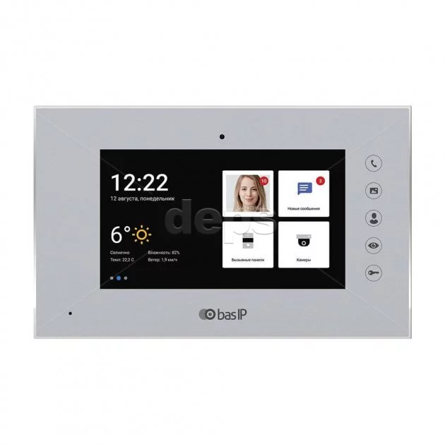 7" SIP-відеомофон Bas-IP AQ-07LA AQ-07LA Silver