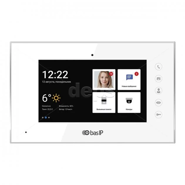 7" SIP-відеомофон Bas-IP AQ-07LA AQ-07LA White
