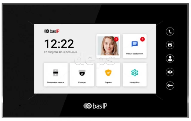 7" SIP-відеомофон Bas-IP AQ-07LL AQ-07LL Black