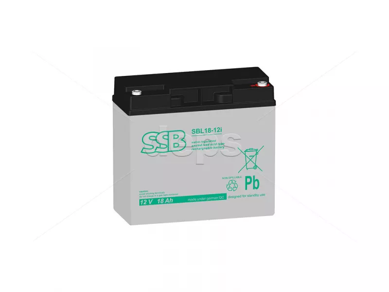 AGM cвинцево-кислотний акумулятор SSB SBL 18-12I (12V 18Ah)