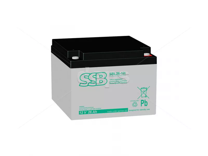 AGM cвинцево-кислотний акумулятор SSB SBL 26-12I (12V 26Ah)