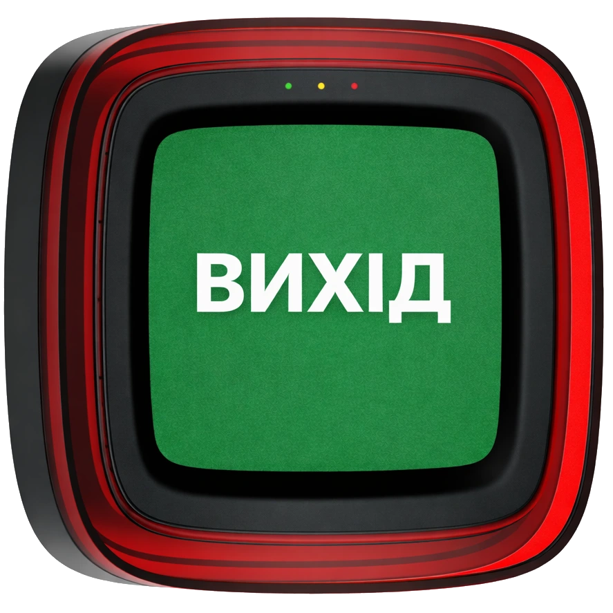 Ajax EN54 FireProtect (Sounder/VAD) black пожежний світлозвуковий "ВИХІД"