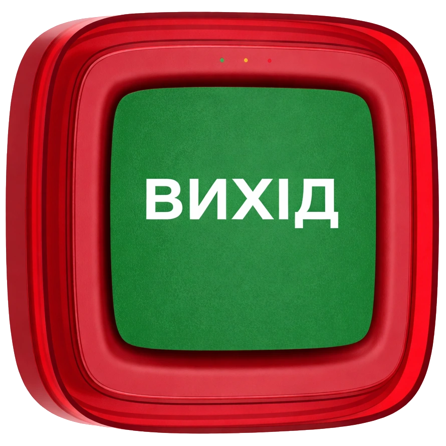 Ajax EN54 FireProtect (Sounder/VAD) red пожежний світлозвуковий "ВИХІД"