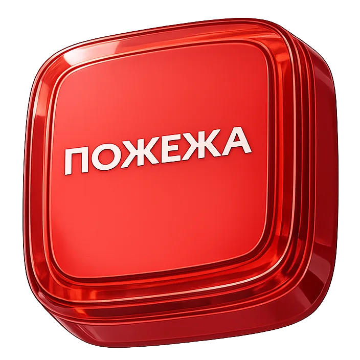 Ajax EN54 FireProtect (VAD) red пожежний світловий "ПОЖЕЖА"