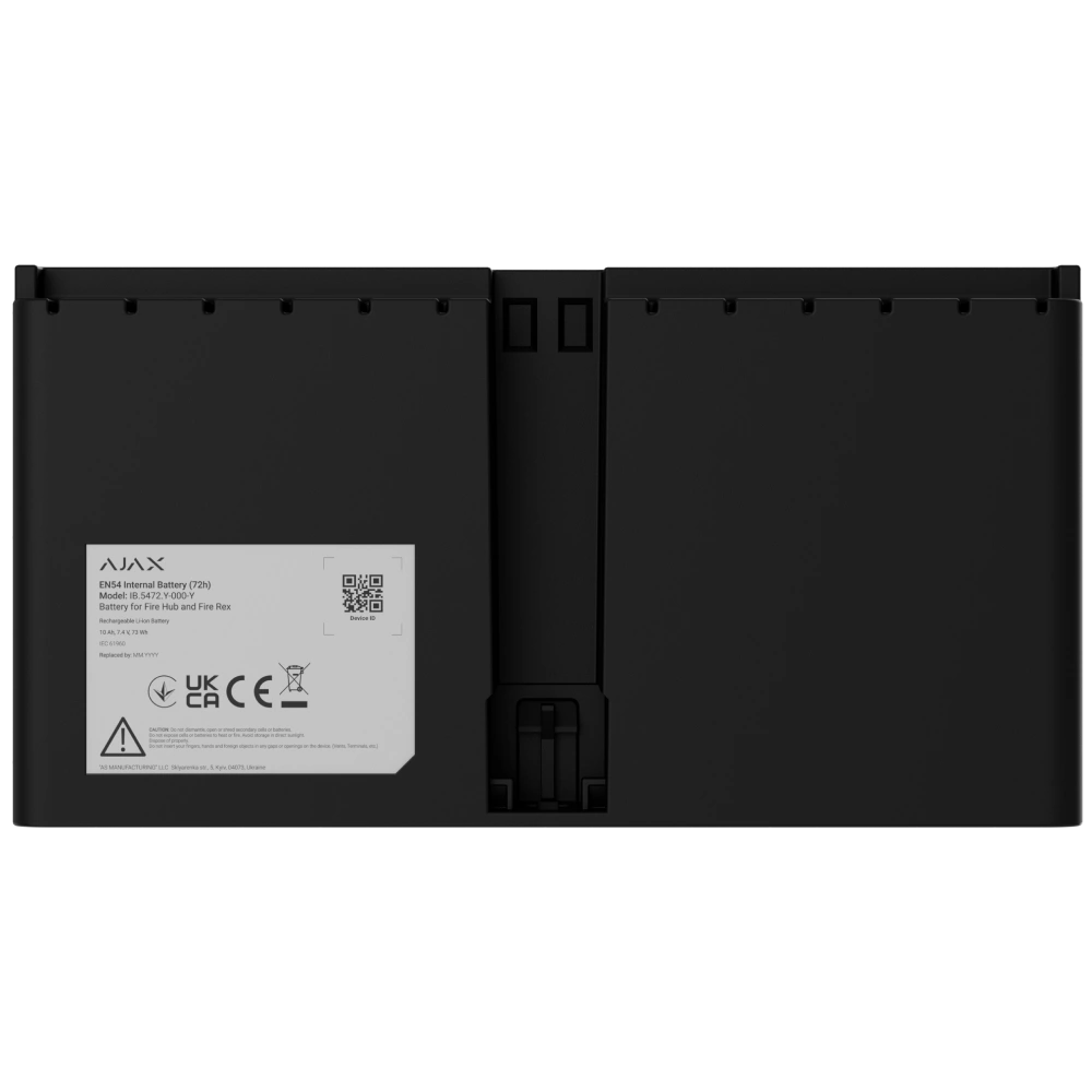Ajax EN54 Internal Battery (72h) black для Fire Hub і Fire Rex