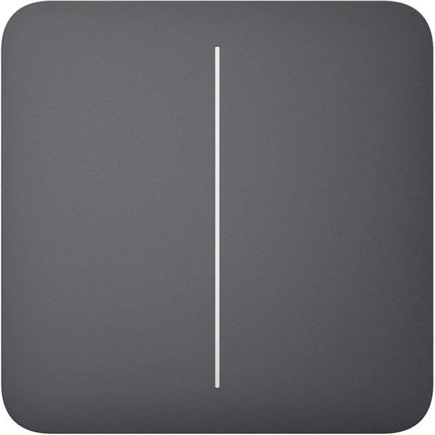 Ajax SoloButton (2-gang) [55] graphite кнопка