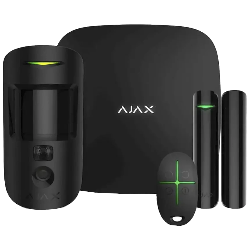Ajax StarterKit Cam HDR (8EU) UA black охоронної сигналізації