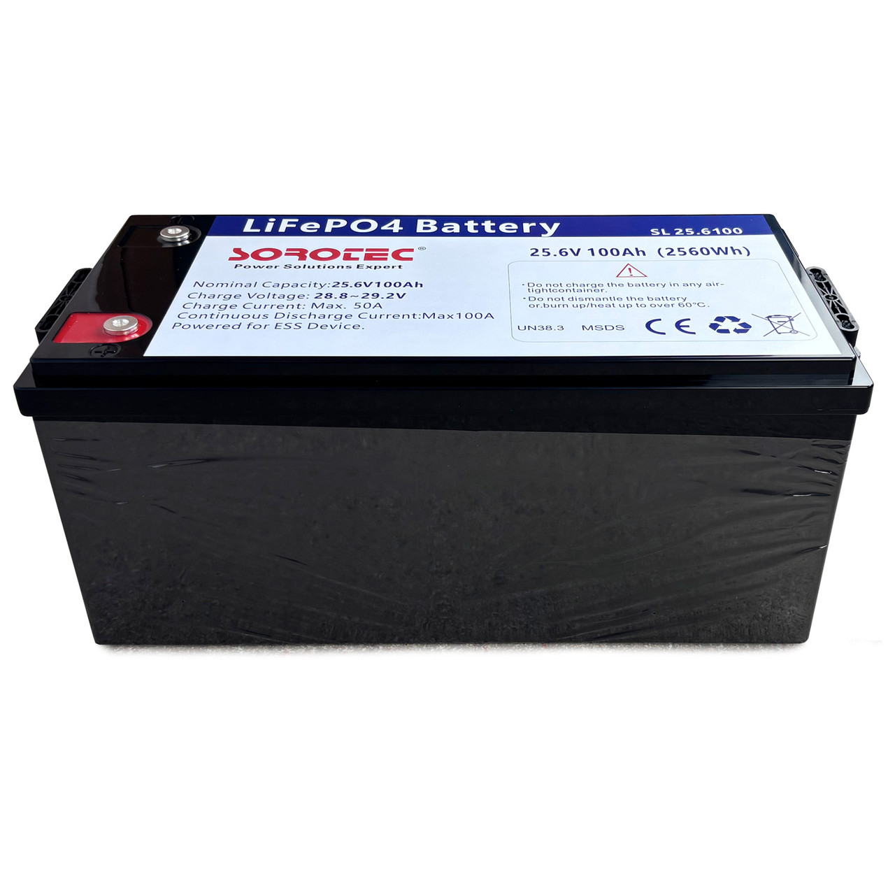 Аккумуляторная батарея (АКБ) Sorotec LiFePO4 25.6V/100Ah 2560Wh