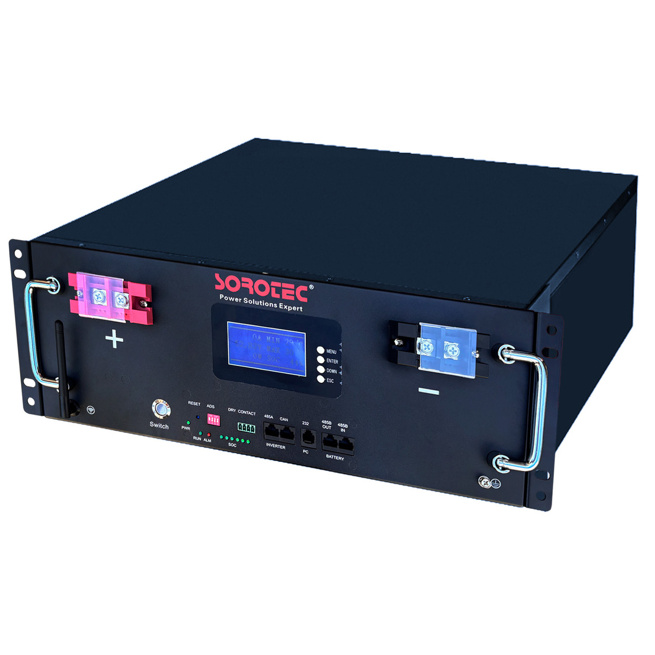 Аккумуляторная батарея (АКБ) Sorotec LiFePO4 51,2V/100Ah 5120Wh Wi-Fi в стойку