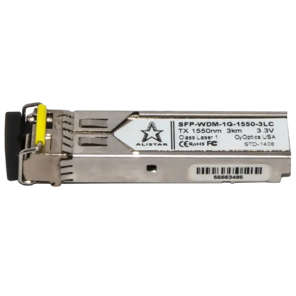 ALISTAR SFP-1G-BX-D-L03 SFP 1G 1SM WDM LC 3KM TX1550/RX1310nm DDM