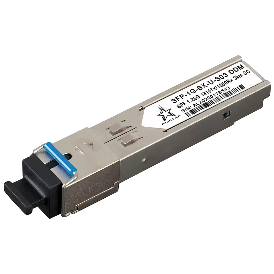 ALISTAR SFP-1G-BX-U-S03 SFP 1G 1SM WDM SC 3KM TX1310/RX1550nm DDM