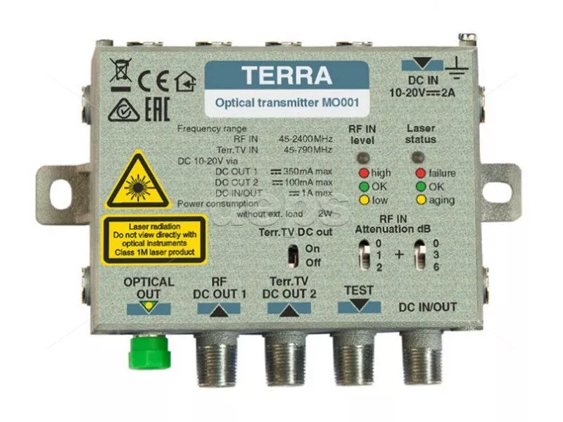 Багатовходовий оптичний передавач TERRA MO001 6F31