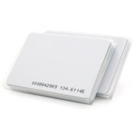 Бесконтактная карта Voltronic 125кГц, TK4100, 1.6мм, для перезапису, біла, з прорізом, 20шт. (YT33343)