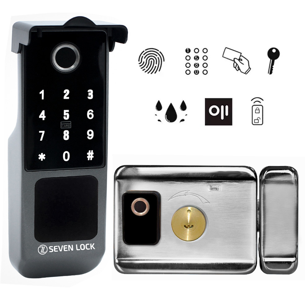 Беспроводной биометрический комплект контроля доступа SEVEN LOCK SL-7771BFkit