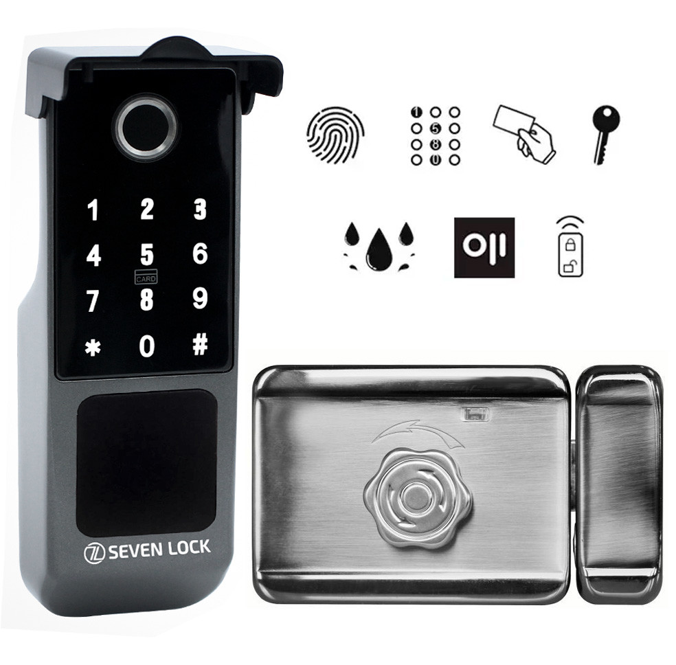 Бездротовий біометричний комплект контролю доступу SEVEN LOCK SL-7770BFkit