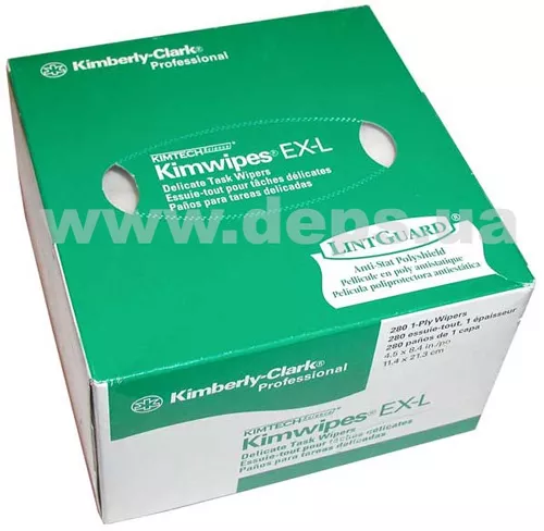 Безворсовые салфетки для оптики KimWipes EX-L