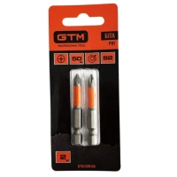 Біта для шуруповерта GTM PH1, 50мм, 2шт. (SB-H1-50B)