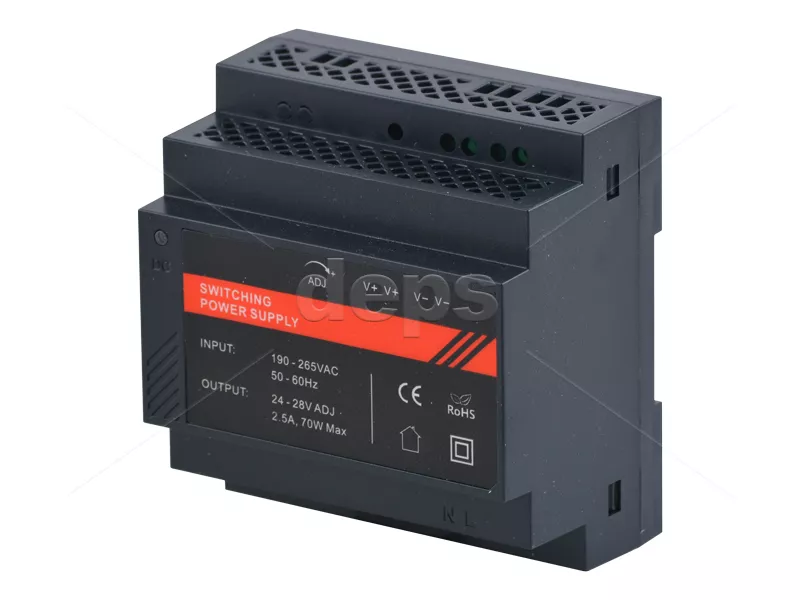 Блок живлення 24В/2.5A на DIN-рейку BestEn PS-24V/2.5A-02-DIN (60W)