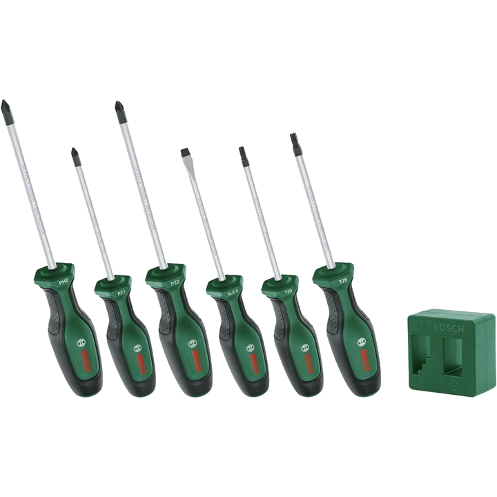 Bosch (1600A02W7L) PH/PZ/SL/Torx 6 шт + намагнічувач