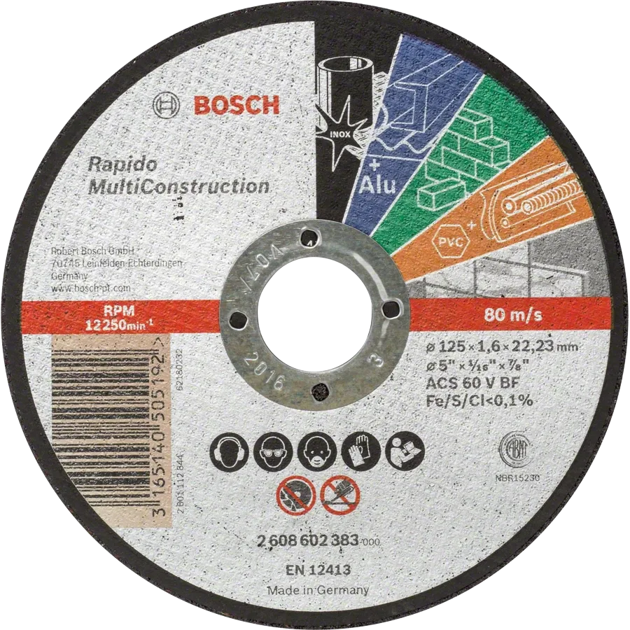 Bosch Multi Construction Rapido 125x1.6x22.2