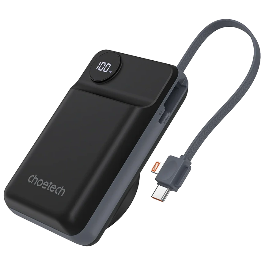 Choetech B696 20 000мА•г Black з магнітною зарядкою