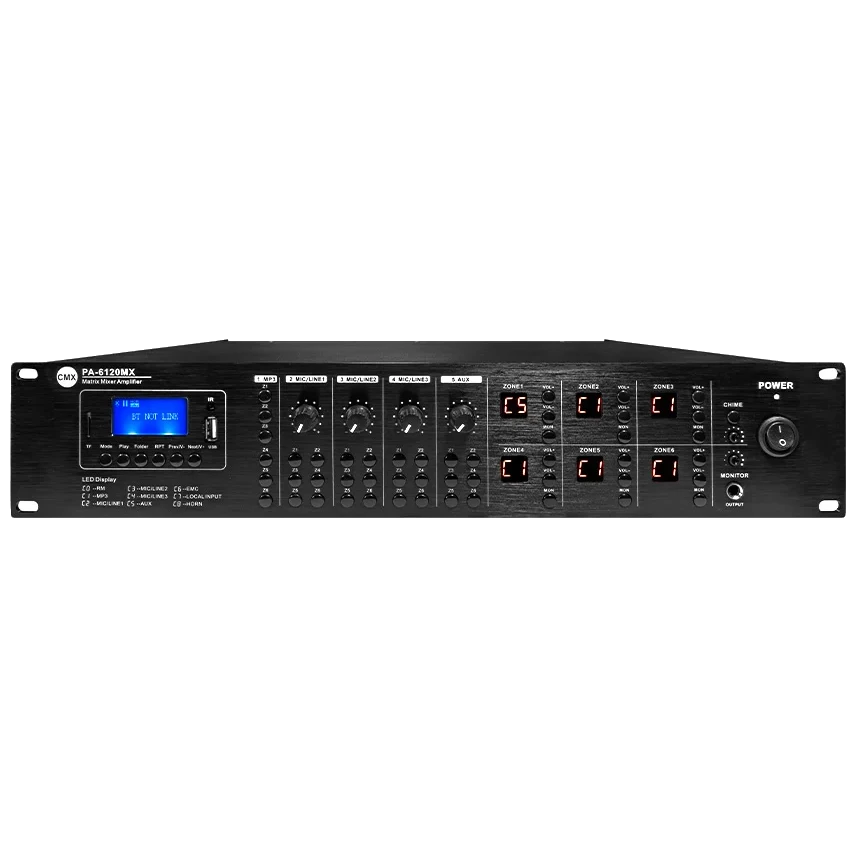 CMX PA-6120MX 6 зон, 6*120 Вт, 19"