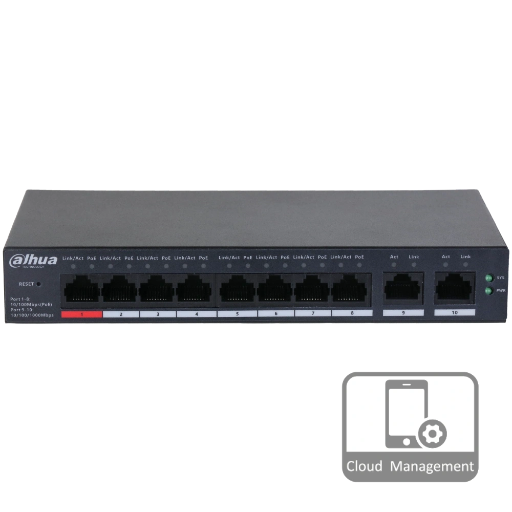 Dahua DH-CS4010-8ET-110 PoE