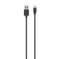 Дата кабель USB 2.0 AM to Lightning 1.0m 2.4A 12W black Belkin (BLK-MXT-BK)