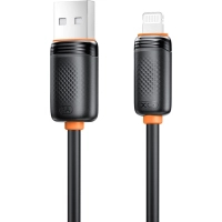 Дата кабель USB 2.0 AM to Lightning 1.0m 3A black XO (NB302-AI.black)