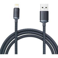 Дата кабель USB 2.0 AM to Lightning 2.0m 2.4A black Baseus (CAJY000101)
