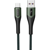 Дата кабель USB 2.0 AM to Micro 5P 1.0m 3A braided dark green SkyDolphin (USB-000584)