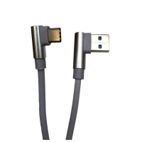 Дата кабель USB 2.0 AM to USB-C 1.0m 2.4A 90° corner gray XoKo (XK-CTC-001-GR)