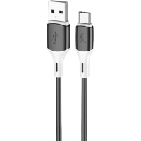 Дата кабель USB 2.0 AM to USB-C 1.0m silicone black Wibrand (WI.DC/MA1B-UC)