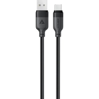 Дата кабель USB 2.0 AM to USB-C 1.2m 3A TPE black Acefast (6974316283812)