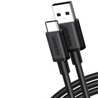 Дата кабель USB 2.0 AM to USB-C 2.0m 3A black Ugreen (85478)