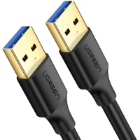 Дата кабель USB 3.0 AM/AM 2.0m US128 black Ugreen (10371)