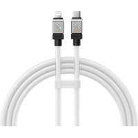 Дата кабель USB-C to Lightning 2.0m CoolPlay Fast Charging 20W white Baseus (CAKW000102)