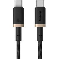 Дата кабель USB-C to USB-C 1.0m 100W gold/black Baseus (P10377803U01-00)