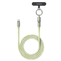 Дата кабель USB-C to USB-C 1.2m 60W green Ugreen (35500)