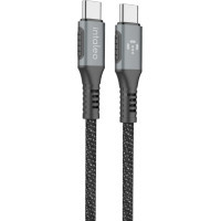 Дата кабель USB-C to USB-C 1.2m CBGPD60WTT1 60W grey Intaleo (1283126518096)
